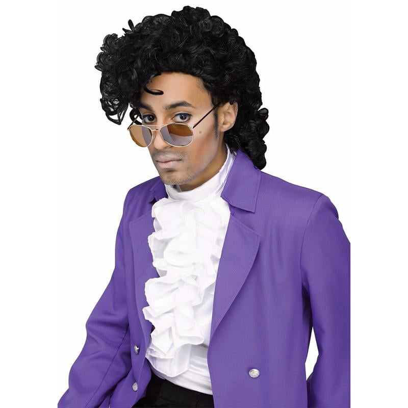 Costume Culture Formerly Prince Black Wig Halloween Costume Accessory 21099 