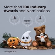 Bearington Ghost Stuffed Animal - Soft & Cuddly Plush Toy for Hugs & Play - Posable & Machine Washable Stuffed Toy for Kids - Decorative Spooky Accent & Plushies for Shelves - Swoop Ghost Plush 7