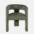 thumbnail image 2 of Jofran Gwen Modern Luxury Jacquard Fabric Upholstered Sculpture Armchair, 2 of 11