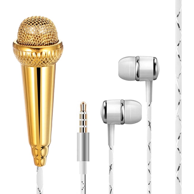 KAKOWELY Microphone Portable Vocal Microphone Miniature Microphone for Voice Recording,2.28X"X0.71"X0.39"