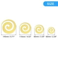 thumbnail image 2 of Acrílico Espejo Pegatinas de pared, 12uds en 1 Juego Auto Adhesivo Redondo Espiral Forma Removible Pared Calcomanías para Hogar Habitación Oficina DIY Decoración, Oro, 2 of 7