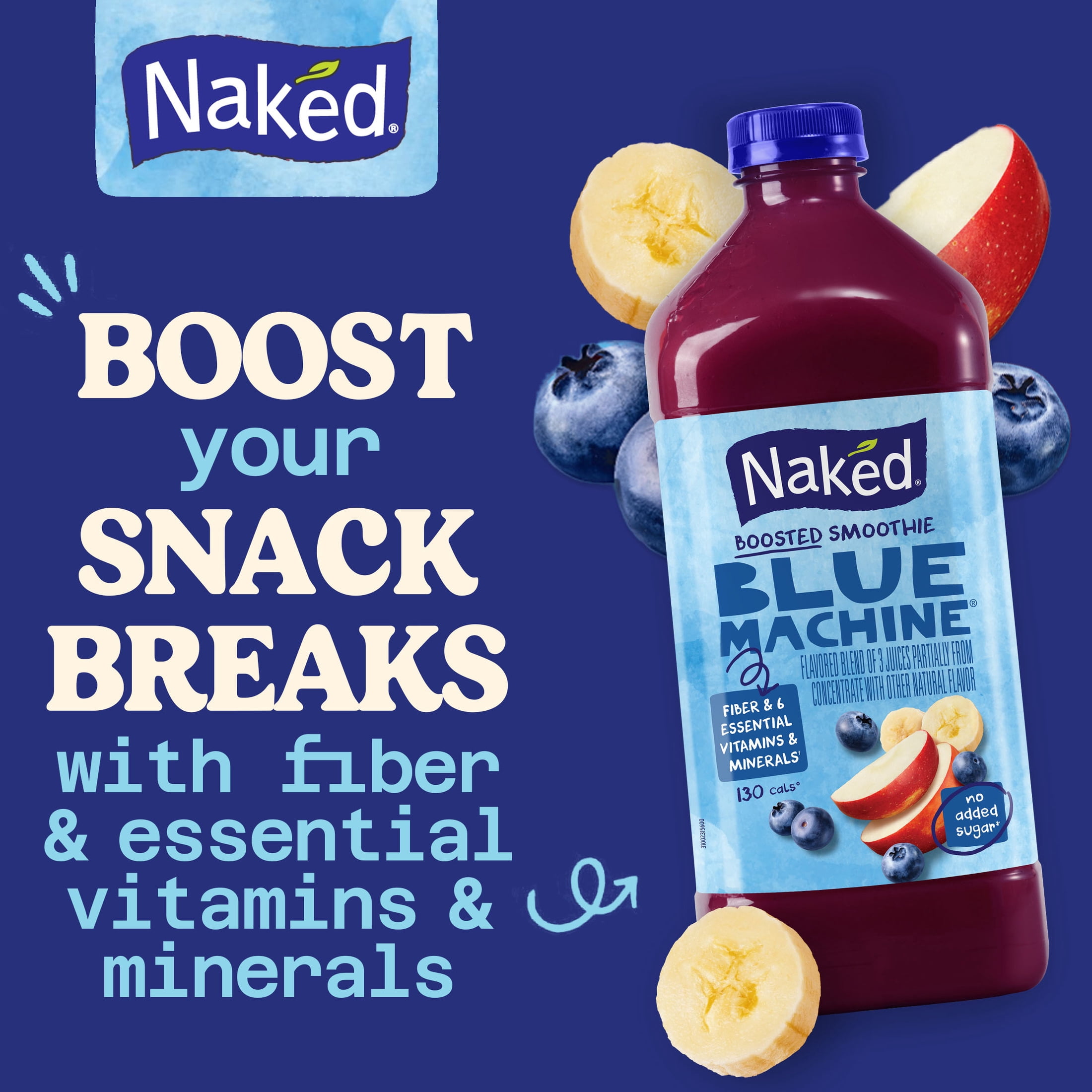 Naked Boosted Smoothie Blue Machine, 64 fl oz Bottle