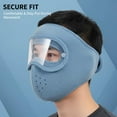 thumbnail image 6 of Fleece Thermal Mask with Removable Goggles, Winter Breathable Warm Mask, Full Face Protection Windproof No Fog, for Men Women Running Skiing Hiking Cycling, 6 of 8