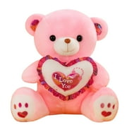 Stuffed Animal Plush Toy | Cute Teddy Bear Doll for Kids Birthday Gift | Soft Hugging Companion for Children Girls Toddlers | Home Decor Nursery Room Gift Set