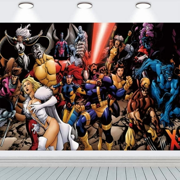 X-Men Birthday Party Supplies Banner Backdrop Background Taspestry Poster Wall Decor