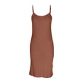 thumbnail image 1 of Camisolas cortas de moda para mujer, vestido liso sin mangas, camisero con cuello redondo y tirantes ajustables, bralette de poliéster para mujer, 1 of 4
