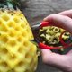 thumbnail image 4 of Fruit Corer Early Berry Tomato Knife Stainless Steel Strawberry Stalker Separator Q, 4 of 5