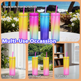 thumbnail image 5 of 2 Pack 16oz Yellow to Pink Gradient Straw Cup, Double Wall Tumbler for Daily Use at Home or Office, 5 of 7