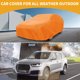 thumbnail image 2 of Cubierta de Automóvil Universal Impermeable Naranja para Vagón de 177" a 190", 2 of 5