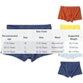 thumbnail image 3 of ZACPNCV Boys Boxer Briefs 7-14 Years Old Teen Solid Color Soft Breathable Moisture Wicking 4 Pack Daily Underwear, 3 of 6