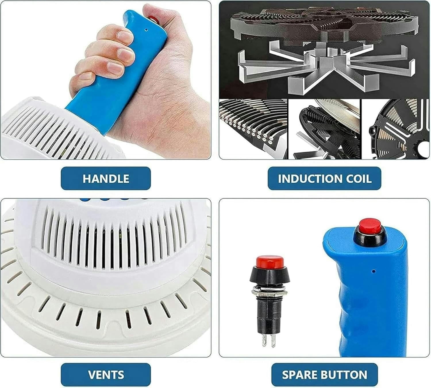 GXCZ Food Saver Vacuum Sealer Machine Handheld Plastic Bottle Cap Sealer 20-130mm Induction Sealer, Electromagnetic Induction Sealer