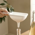 thumbnail image 6 of Lekihaqq 1 Packs Premium Plastic Kitchen Funnel with Ergonomic Handle for Cooking, Baking, Canning, Liquids, Oils, Wines, Spices, Easy Pour, Dishwasher Safe, Non-Drip, Storage Saver, 6 of 6