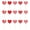 A, variant on Dserhfy 15Pcs Heart Vase Floral Insert Set Valentine's Day Romantic Table Decor for Centerpiece Party Wedding Decoration