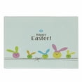 thumbnail image 1 of Easter Cutting Board, Simplistic Cartoon Eggs with Bunny Ears Standing on a Rope Pastel Colored Design, Decorative Tempered Glass Cutting and Serving Board, Small Size, Multicolor, by Ambesonne, 1 of 1