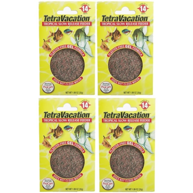 Alimentador Tetra Tetravacation de 14 Días para Peces Tropicales 120 mL Paquete de 4