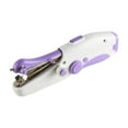 thumbnail image 1 of Máquina de coser eléctrica de mano, máquina de remendar para principiantes, práctica mini máquina de coser para manualidades de bricolaje y tejidos Violeta, 1 of 9