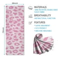 thumbnail image 2 of Pink and Pink Of Leopard Print Hot Yoga Mat Towel Non Slip for Hot Yoga - Quick-Drying Yoga Mat Cover with 4 Corner Pockets with Travel Bag - Hot Yoga Towel Non Slip 70"x26", 2 of 6