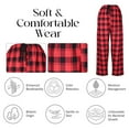 thumbnail image 4 of North 15 Boy's Plaid Plush Fleece Pajama Pants - Small / Size 8 - 1205B-Design3-8, 4 of 5