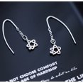 thumbnail image 1 of Pendientes de estrella de seis puntas de moda simple pendientes de estrella de cinco puntas de diamantes pendientes de mujer ShuxiuWang 8390613647474, 1 of 1