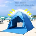 thumbnail image 4 of Sarapandan Pop Up Beach Shelter/Beach Tent for 2-3 People, Outdoor Camping Tent, Automatic Portable Family Beach Tent with Zipper Door and UV Protection 50+ for Sports, Picnic,, 4 of 5