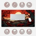 thumbnail image 6 of Red and Black Mouse Pad Japanese Mouse Pad XL Black Anime Big Mouse Pads for Desk Large Gaming Large Mouse Pad for Men Desk Pad with Stitched Edges Non-Slip Large Computer Mat, 31.5x15.7 in., 6 of 6