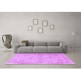 thumbnail image 3 of Ahgly Company Indoor Round Oriental Purple Traditional Area Rugs, 3' Round, 3 of 4