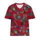 thumbnail image 4 of Camisetas de Verano de las Mujeres con Cuello en V de Manga Corta Impresa, Camiseta Deportiva para Uso Casual Y Diario, 4 of 4