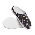 thumbnail image 3 of Yiaed Snake And Floral1 Print Slippers Fuzzy Warm Cozy Slippers Non Slip House Slippers For Indoor Outdoor Slippers House Slippers-37/38, 3 of 7