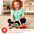 thumbnail image 5 of Melissa & Doug Magnetic Car Loader Wooden Toy Set With 4 Cars and 1 Semi-Trailer Truck, 5 of 12