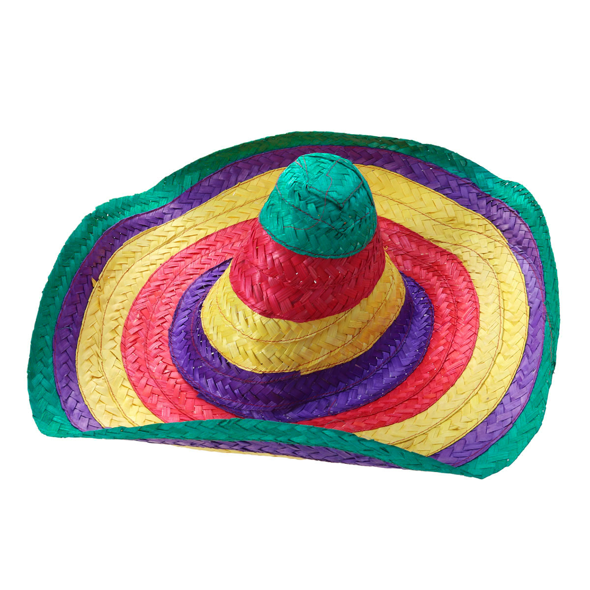 OUNONA 1pc Straw Hat Mexican Hat Hawaii Straw Hat Woven Hawaii Straw