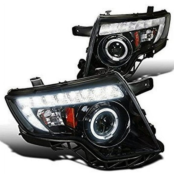 Spec-D Tuning 2LHP-EDG07G-TM Ford Edge 4Dr Glossy Black Projector Head Lights