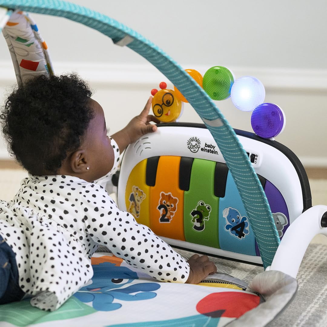 4-in-1 Kickin' Tunes Music and Language  Gym and Piano Tummy  Activity Mat
