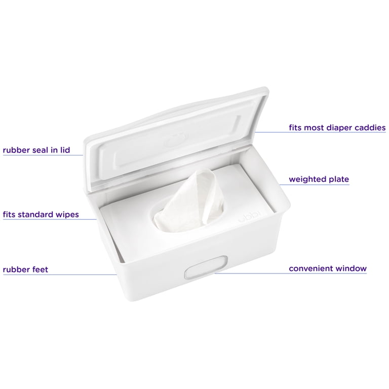 Ubbi Baby Wipes Dispenser, Weighted Plate Design photo 4