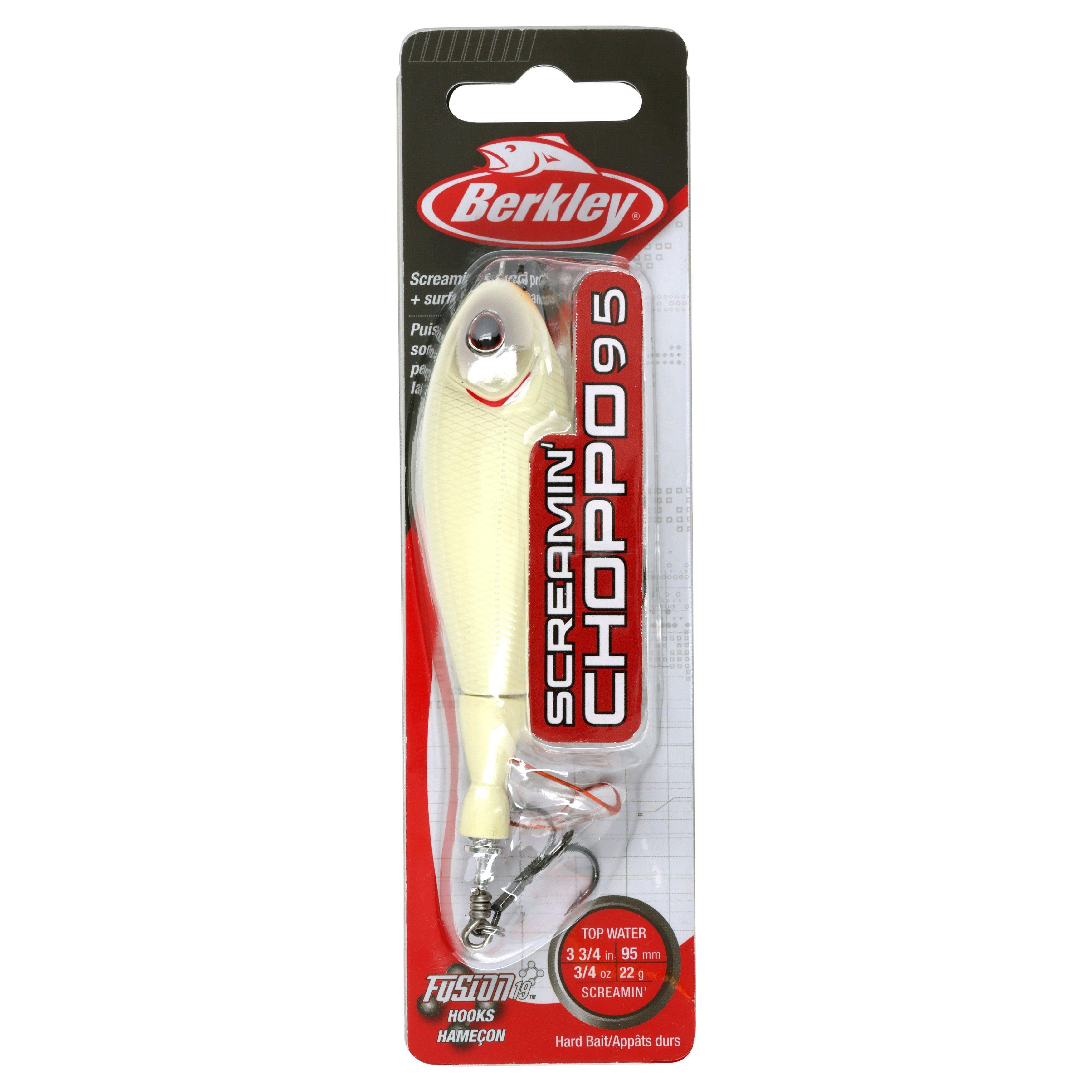 Berkley Screamin' Choppo Topwater Fishing Lure, Bone, Size 95 (1-Count)