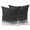 Black, variant on Purple Waves Outdoor Pillow Covers 24x24 Set of 2,Waterproof Patio Throw Pillowcase Protectors,Ombre Abstract Art Gradient Modern Square Decorative Pillow Shams Cushion Covers for Seat Bed Couch Sofa