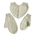 thumbnail image 4 of Abbraccia Couple Holding Hands Gloves Love Holding Hands Knitted Gloves Stretch Cuff Soft Thick Winter Gloves for Hiking Skiing Outdoor Light Gray, 4 of 9