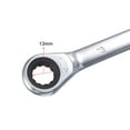 thumbnail image 4 of Double Box End Ratcheting Wrench (12x13mm) Metric 72 Teeth 12 Point Ratchet Spanner Tools, CR-V, 4 of 5