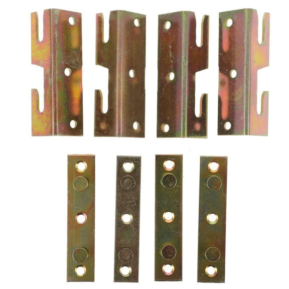 4 Pcs Bed Hinge Bed Headboard Wood Bed Rail Brackets Stable Bed Rail Brackets Headboard Bracket Bed Frame Hook Brackets