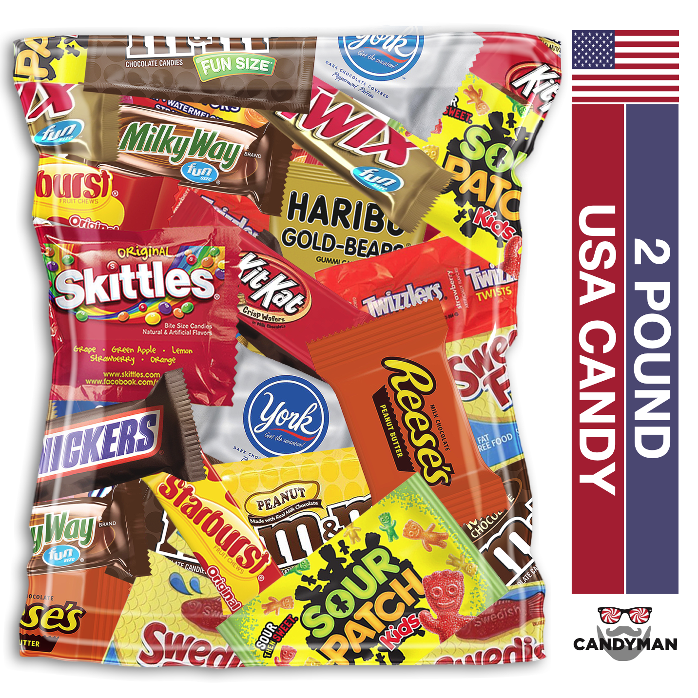 Candy Favorites Milk Chocolate M&M's 7 oz. Flat Bags - 6 / Box - Candy  Favorites