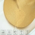 thumbnail image 3 of Round Braided Placemats 15 Inch Round Table Mats for Dining Tables Natural Woven Heat Resistant Place mats Set of 6 (Wheat Yellow), 3 of 12