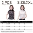 thumbnail image 2 of Cultivo falso, cuello falso de encaje para mujer, media blusa, cuello elegante, sin mangas, jersey, ropa interior, cuello falso, 2 of 5