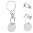 thumbnail image 5 of KAKOWELY grocery token keychains 4pcs Stainless Steel Trolley Token Keychain Grocery Cart Coin Keyring Shopping Cart Token Keychain Trolley Token Key Rings Cart Coin Keychain, 5 of 5