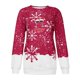 thumbnail image 4 of Mujeres moda cuello redondo Navidad manga larga Tops blusa pulóver sudadera Fridja  fksj1346, 4 of 5