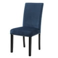 thumbnail image 2 of Blue Velvet Parsons Dining Chairs / Solid Wood Legs for Stability, 2 of 5