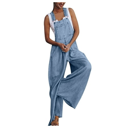 

Womens Washed Denim Bib Jeans Overalls Casual Ripped Denim Jumpsuits Rompers Body Suit Top for Women White Jumpsuit Homecoming