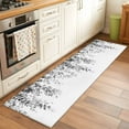 thumbnail image 2 of Runner Rug 2'x6', Grey Eucalyptus Washable Non-Slip Hallway Runner Rugs, Weeping Botanical Leaf Watercolor Bedside Rugs Floor Mats Carpet Runners for Kitchen Bathroom Laundry Room, 2 of 8