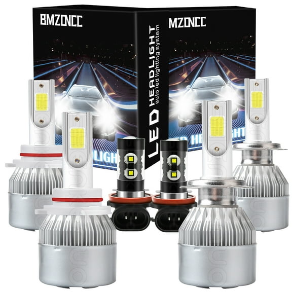 6PCS 9005 H7 LED Headlight   H11 Fog Light for