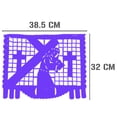 thumbnail image 4 of Papel Picado Religioso | Guirnaldas | Enramado | 5 tiras de 5 metros | diseño de semana santa blanco y morado con colores vibrantes | decoración de plastico picado, 4 of 6