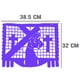 thumbnail image 4 of Papel Picado Religioso | Guirnaldas | Enramado | 5 tiras de 5 metros | diseño de semana santa blanco y morado con colores vibrantes | decoración de plastico picado, 4 of 6
