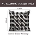 thumbnail image 2 of LALILO Throw Pillow Covers Lattice Modern Stylish With Monochrome Cushion Cover 18" x 18", 2 Pack, 2 of 6